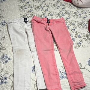 GAP Kids Dual Pack Pink and White Jeans